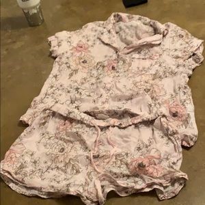 Flower pajama set